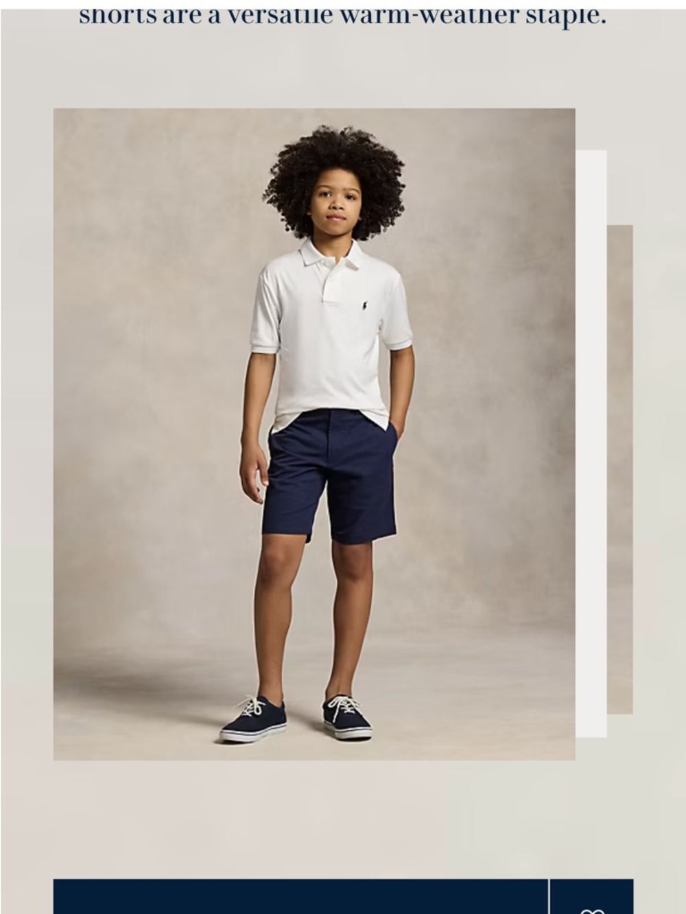 Polo Ralph‎ Lauren Classic Chino Navy Shorts